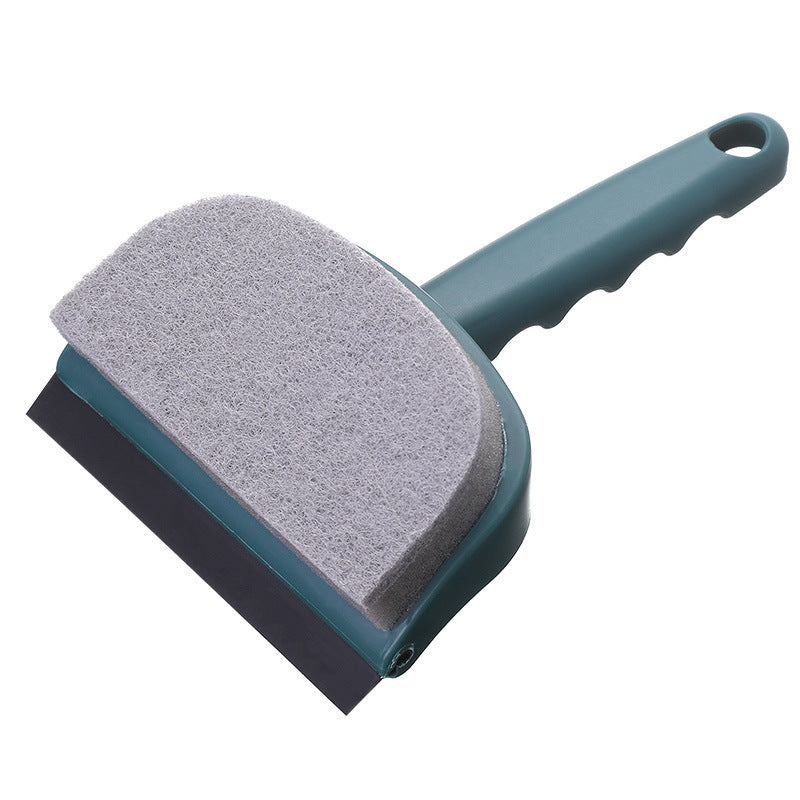 Double-Sided Cleaning Brush Sponge Scraper Easy Scrubbing for Bathroom Mirrors Glass Doors and Windows Sinks Double-Sided Cleaning Brush Sponge Scraper Easy Scrubbing for Bathroom Mirrors Glass Doors and Windows Sinks